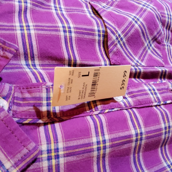 Ladies Eddie Bauer Button-front Shirt, NWT, Large - Picture 2 of 3